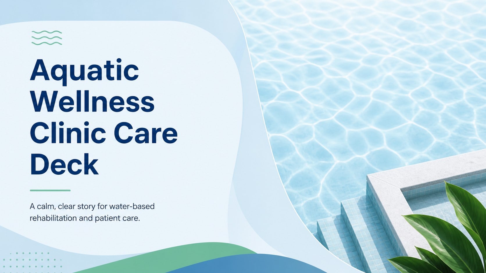 Aquatic Wellness Clinic Care Deck