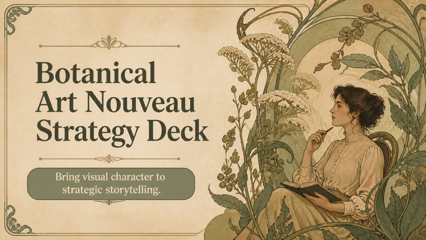 Botanical Art Nouveau Strategy Deck