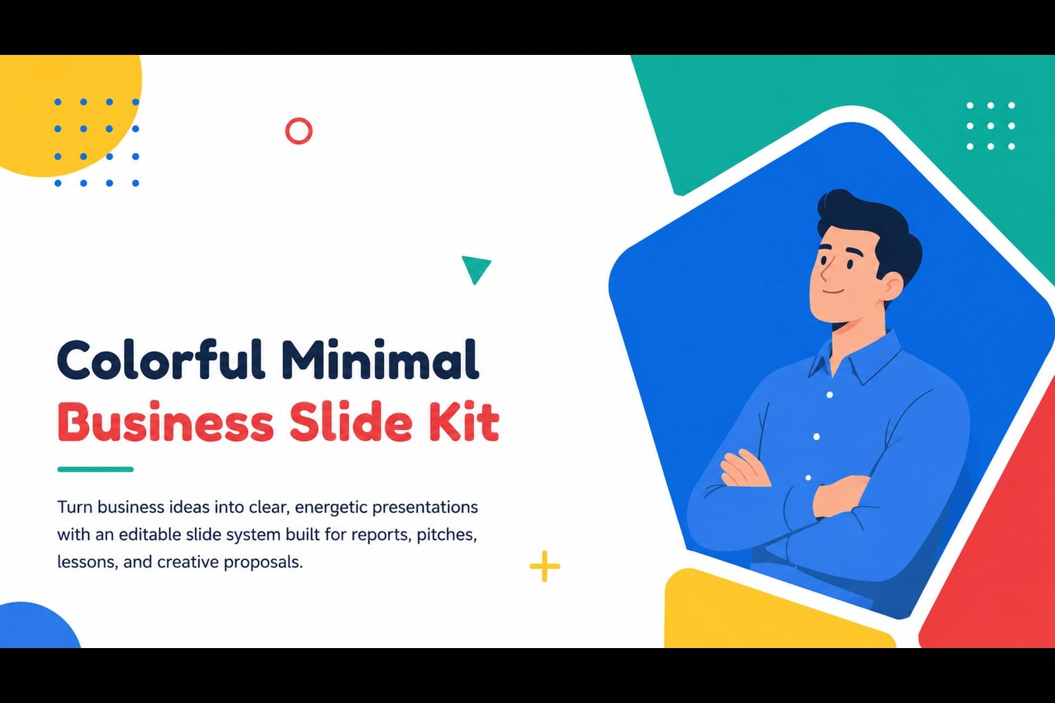 Colorful Minimal Business Slide Kit