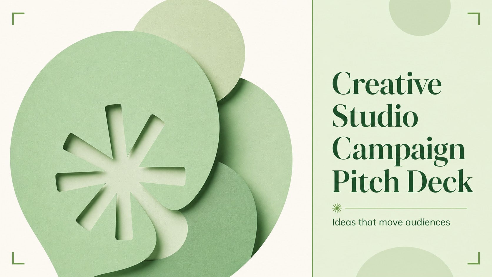 Creative Studio Campaign Pitch Deck