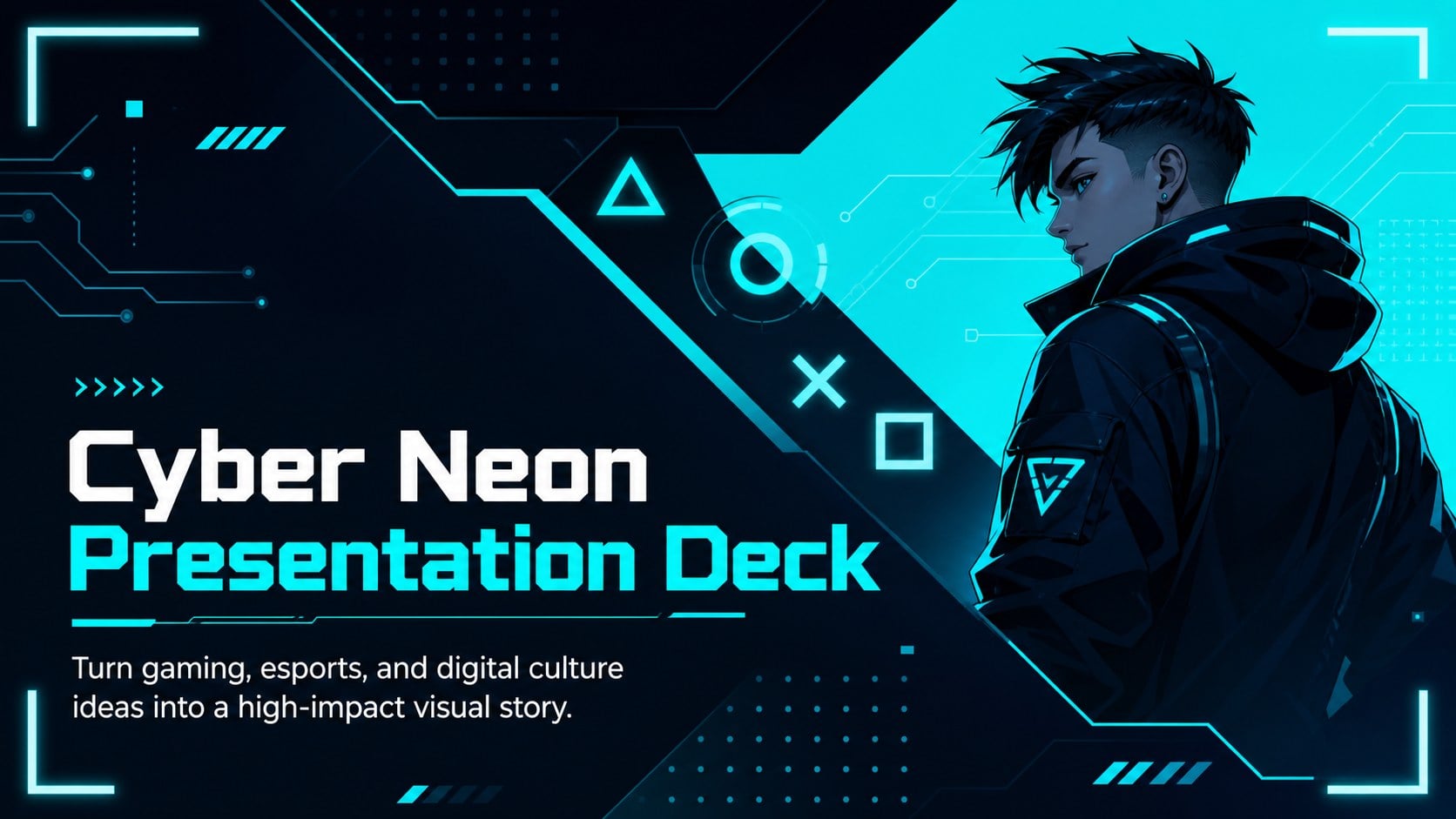 Cyber Neon Presentation Deck