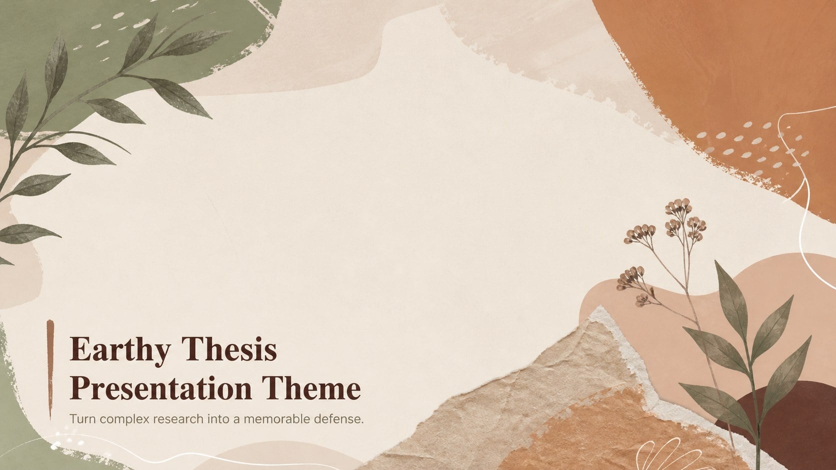 Earthy Thesis Presentation Theme