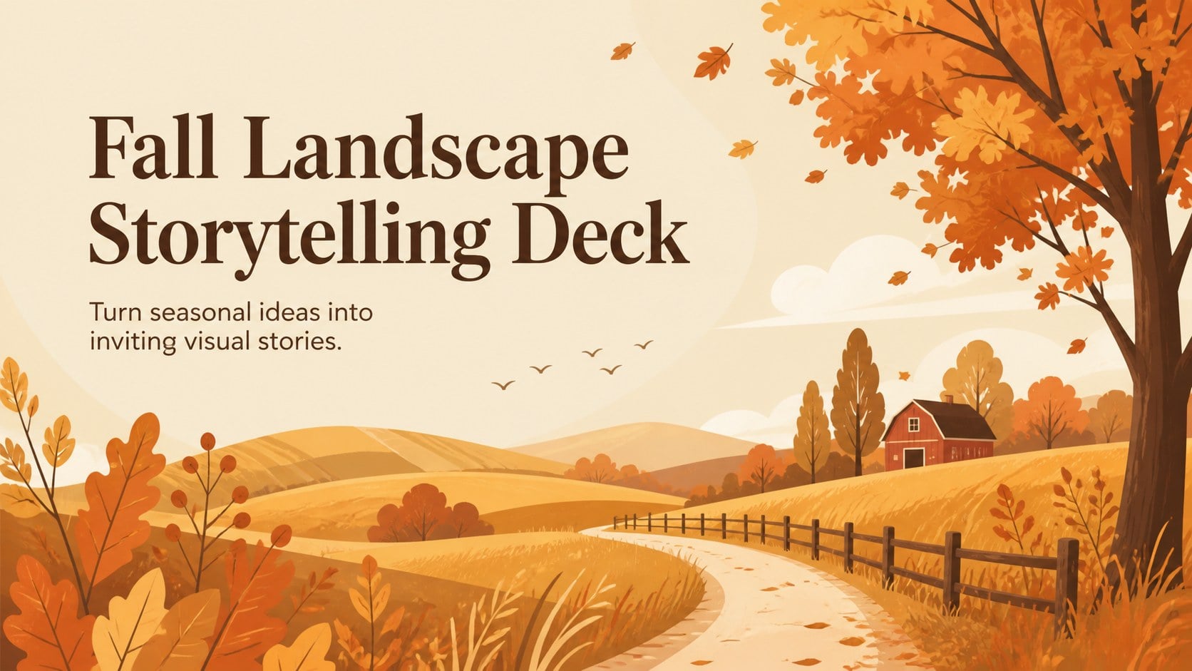 Fall Landscape Storytelling Deck