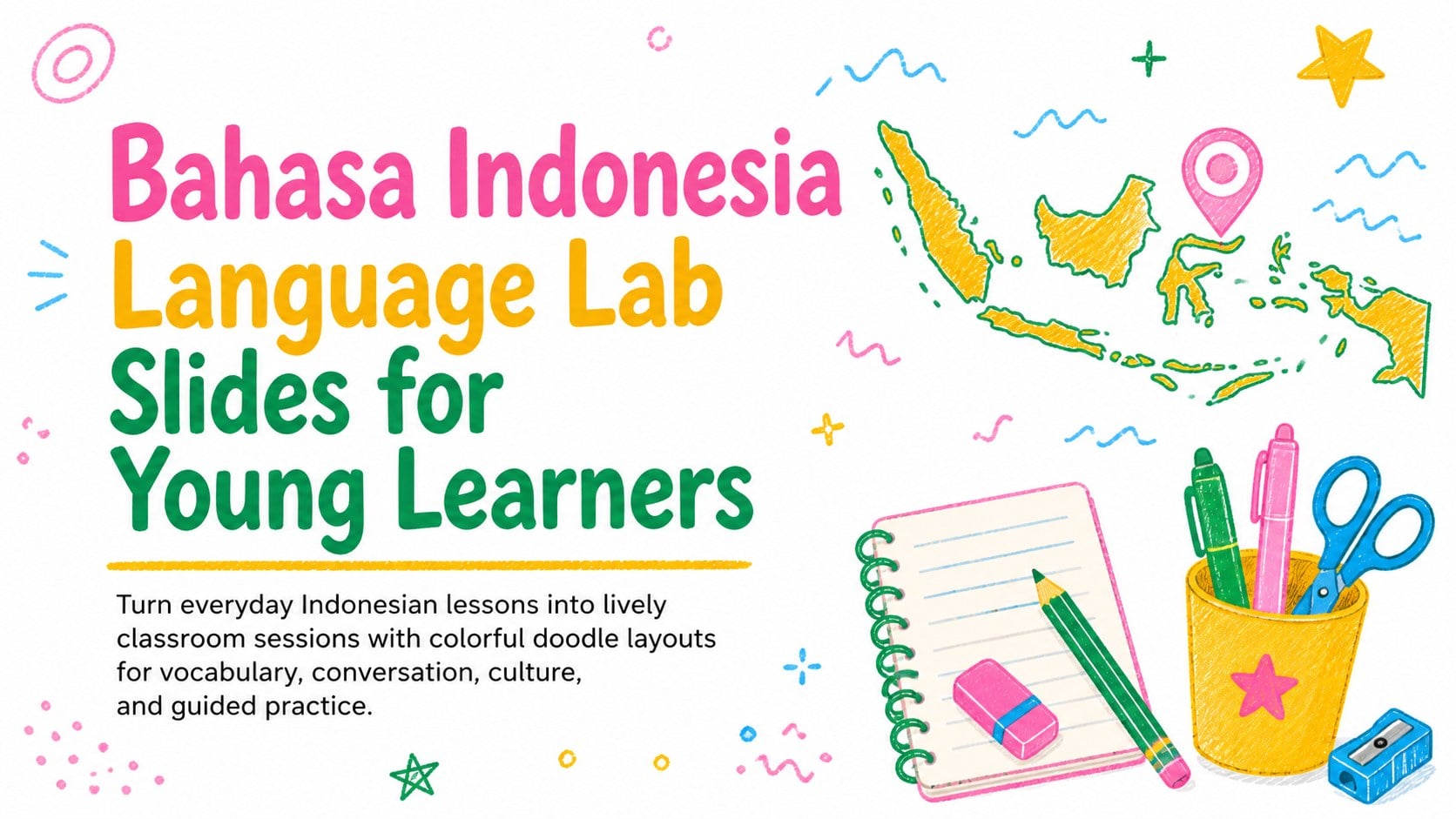 Bahasa Indonesia Language Lab Slides for Young Learners