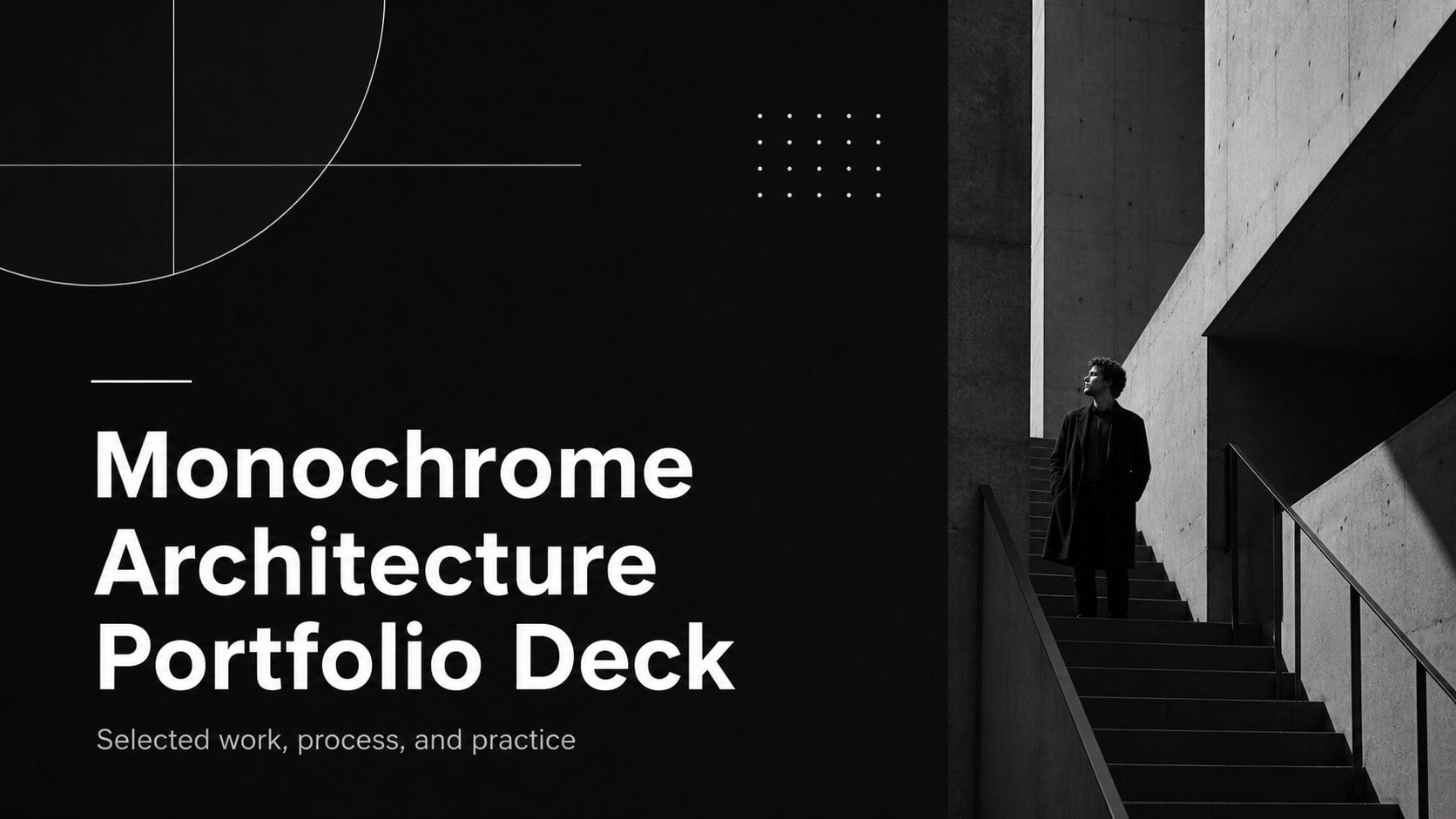 Monochrome Architecture Portfolio Deck