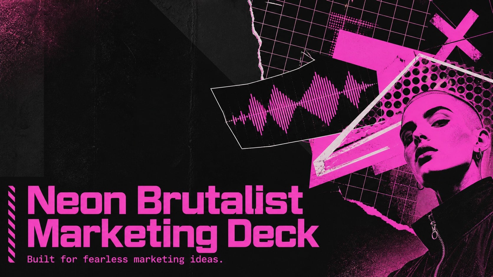 Neon Brutalist Marketing Deck
