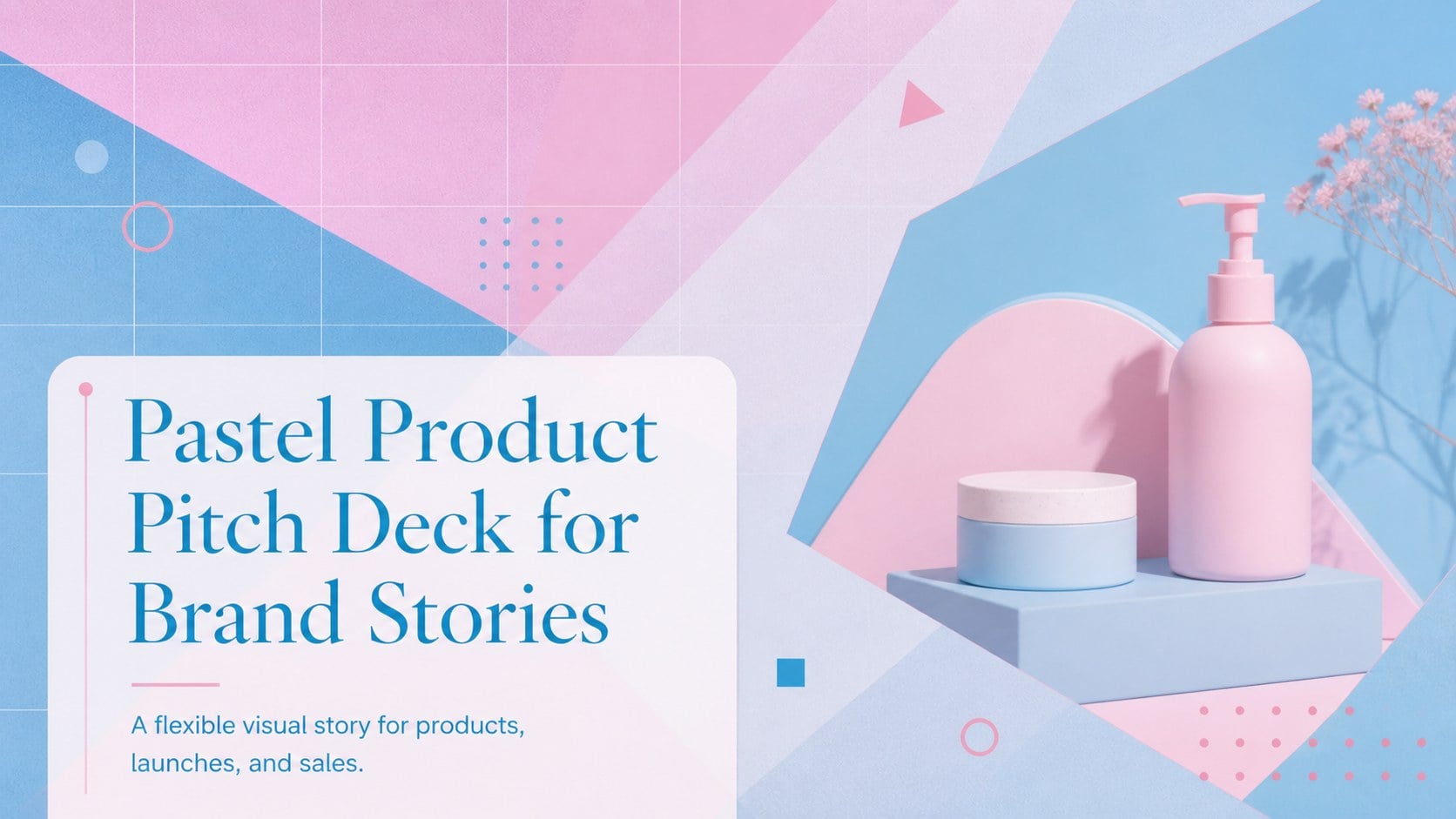 Pastel Product Pitch Deck for Brand Stories