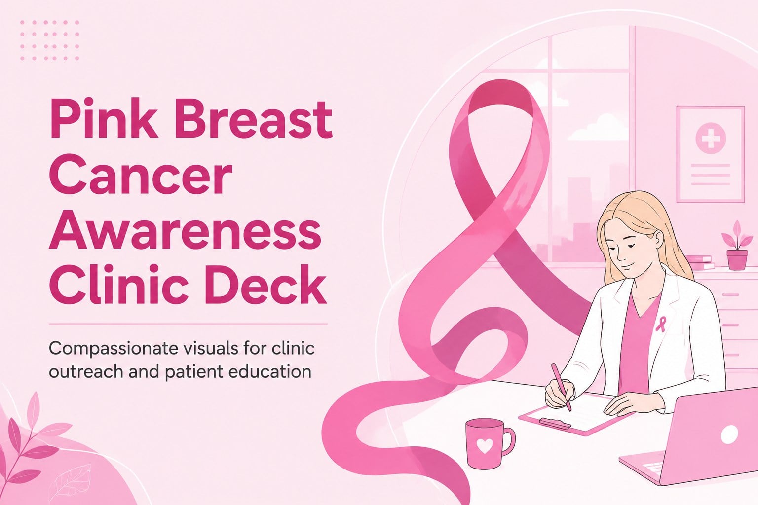 Pink Breast Cancer Awareness Clinic Deck