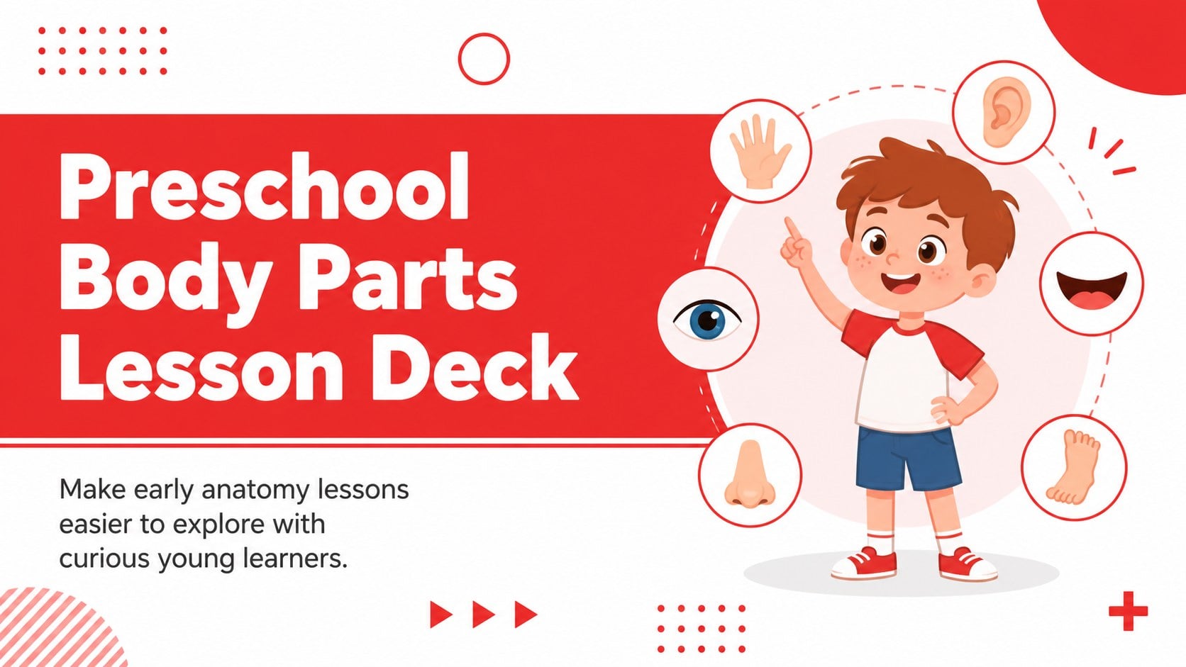 Preschool Body Parts Lesson Deck