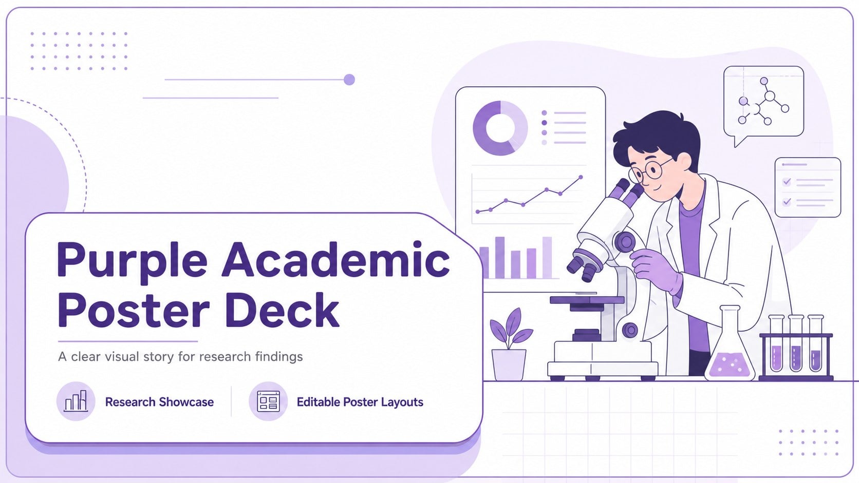 Purple Academic Poster Deck