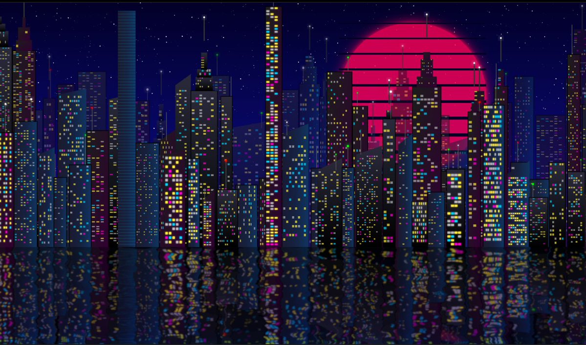 New York skyline SVG single-HTML scene - Image 1