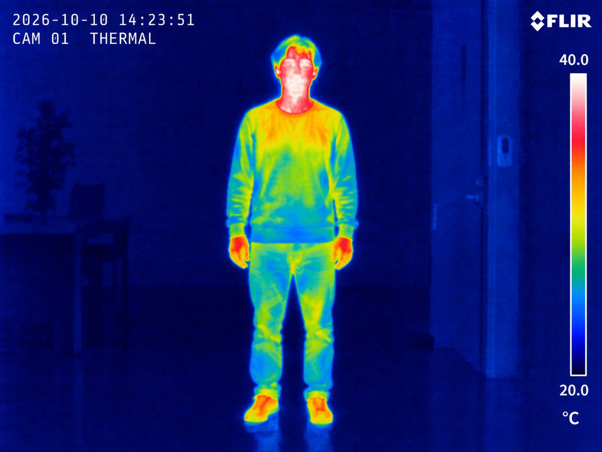 Infographic / Edu Visual - Thermal Imaging Photo of Person - Image 1