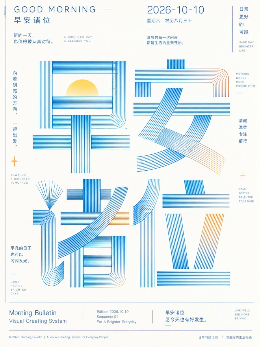 Social Media Post - Line Art Typography Poster - Image 1