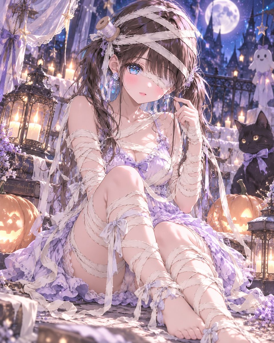 Social Media Post - Mummified Anime Girl Costume Prompt - Image 2