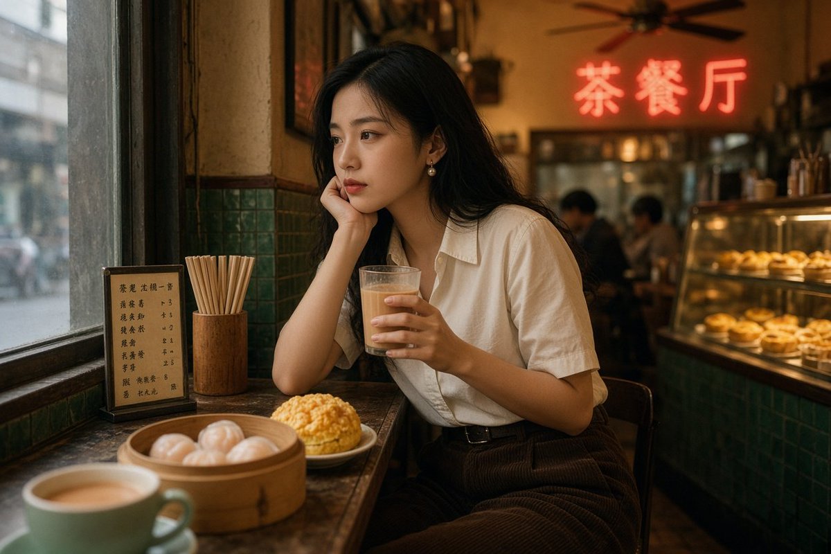 Profile / Avatar - Retro Hong Kong Cha Chaan Teng Portrait Prompt - Image 3