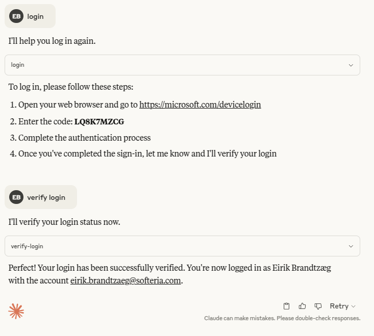 Login example