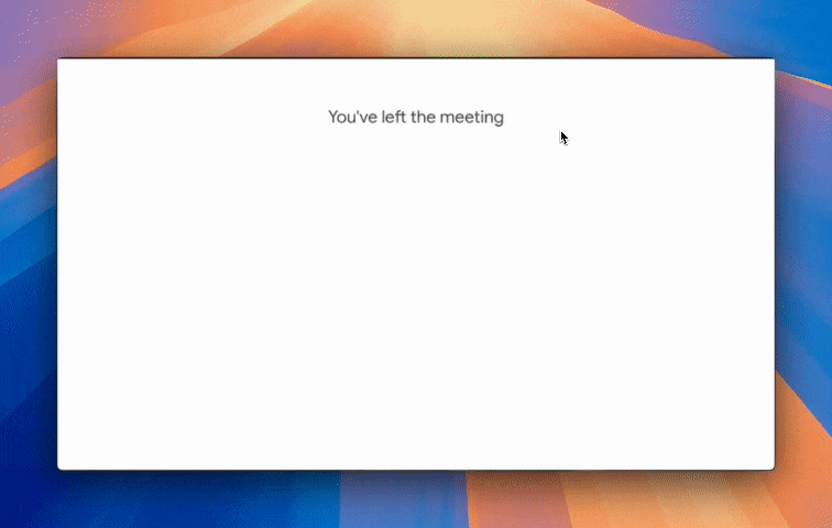 Late join meeting recap