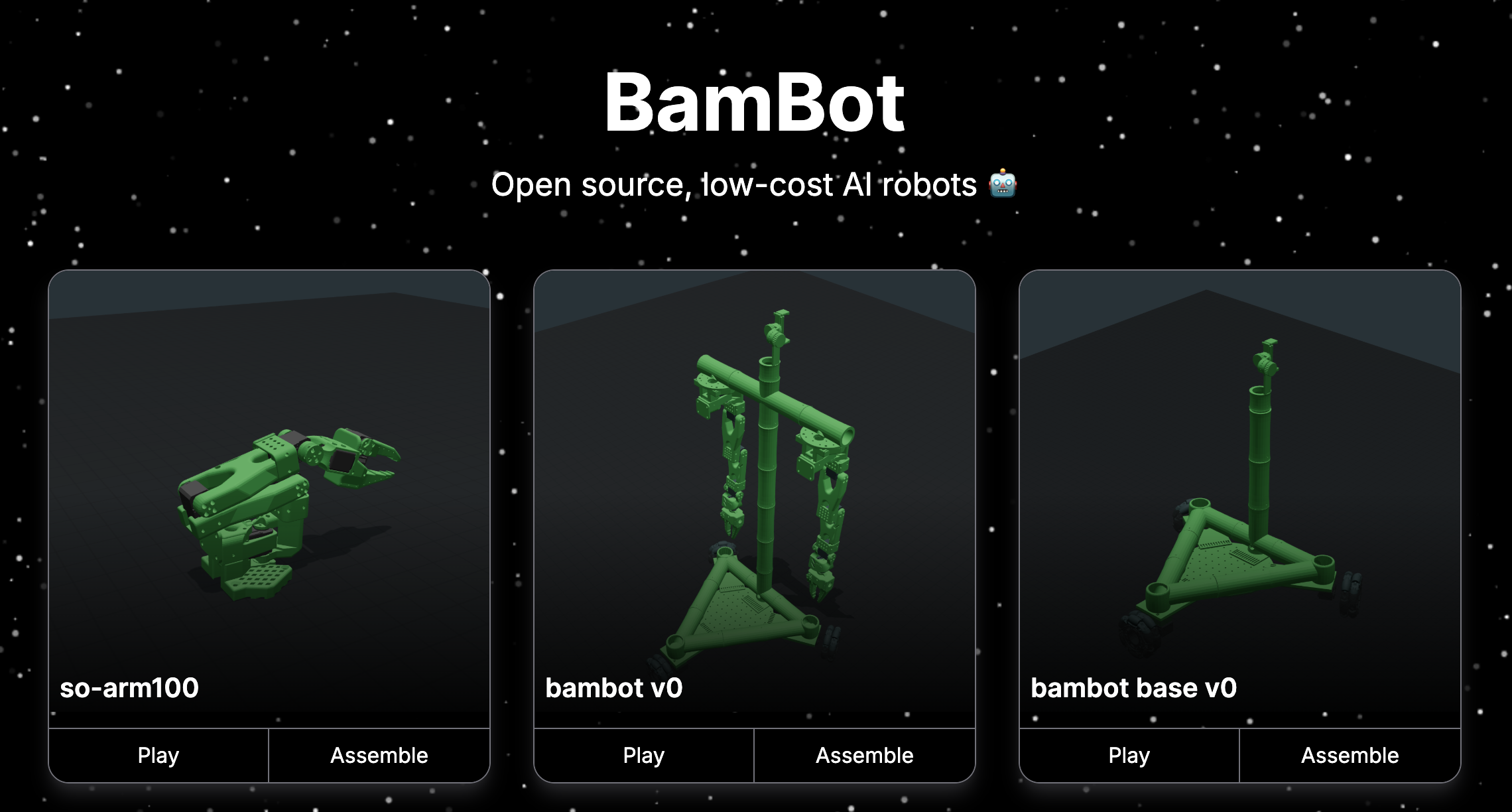 Screenshot of bambot.org