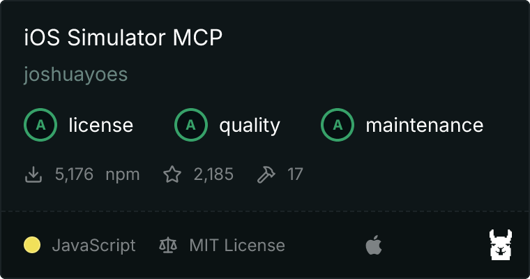 iOS Simulator MCP server