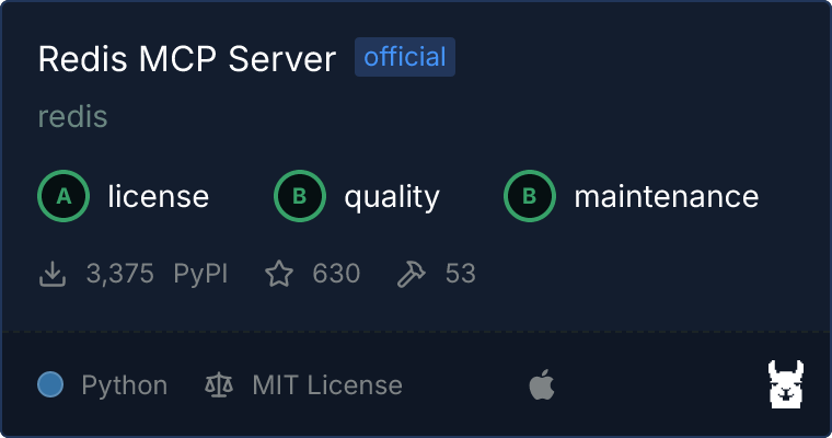 Redis Server MCP server