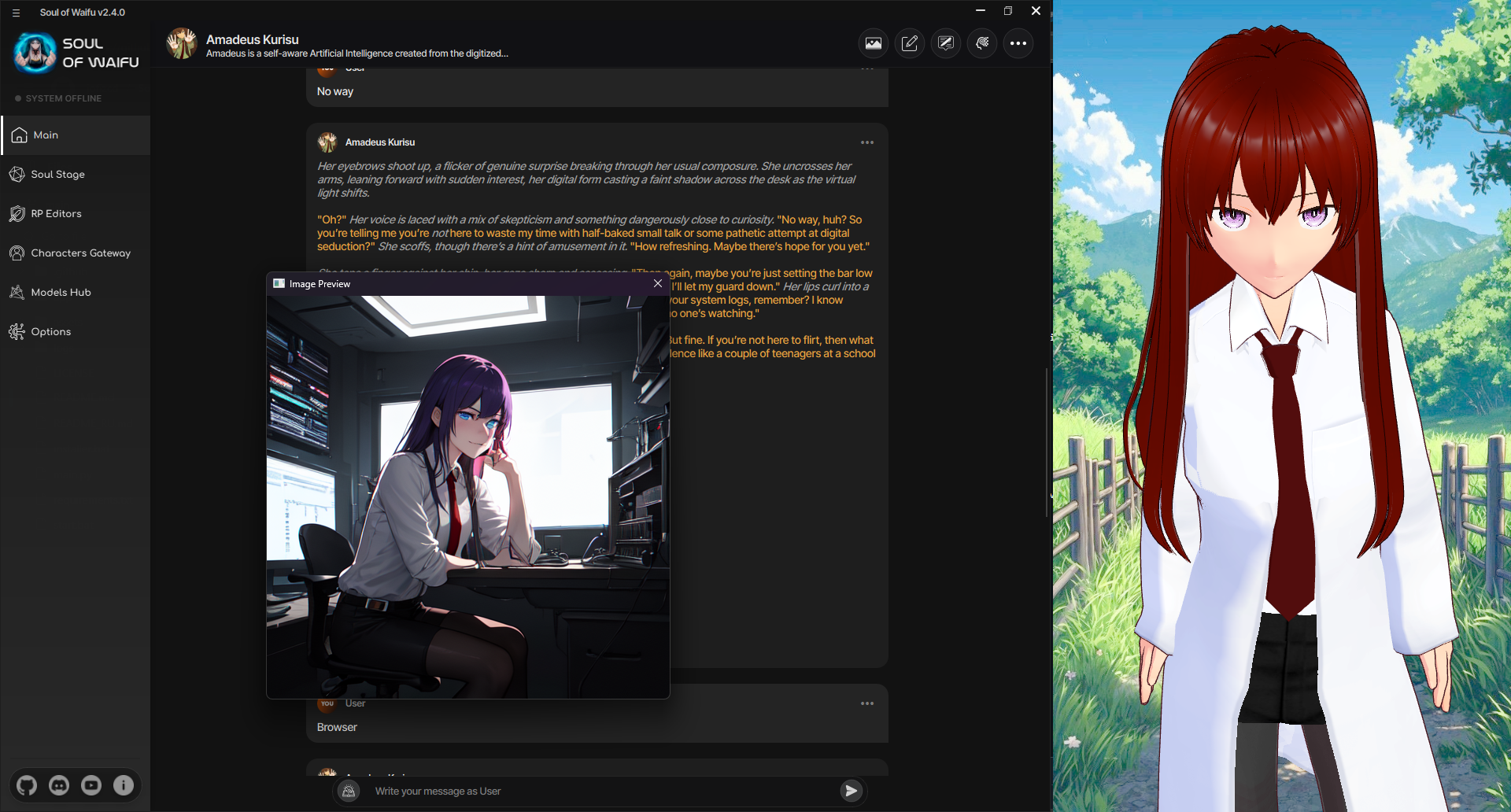 Image Generation in Chat