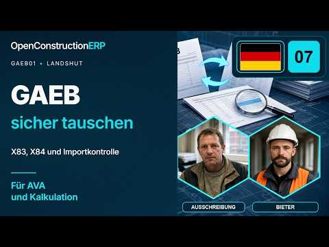 GAEB-Dateien kontrolliert austauschen