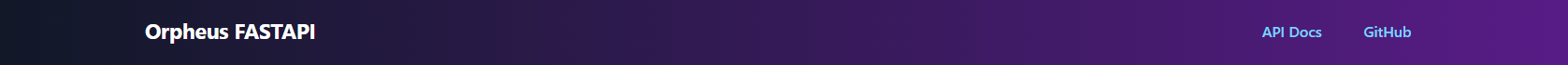 Orpheus-FASTAPI Banner