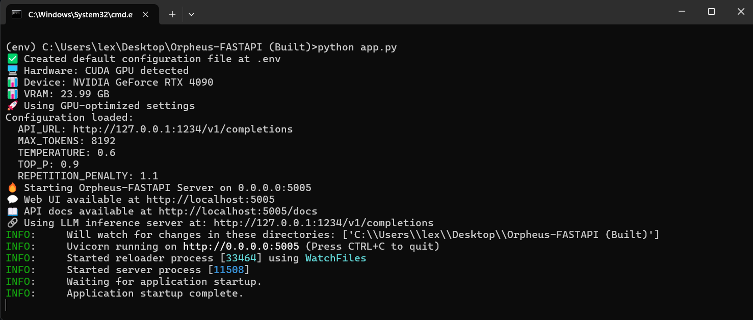 Terminal Output