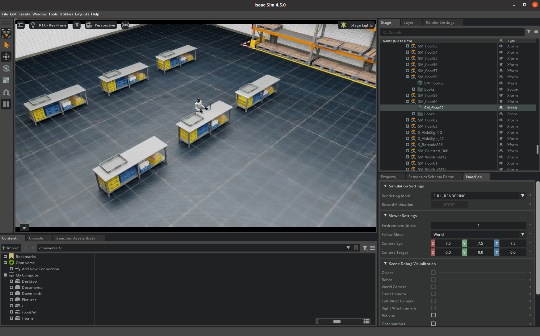 Simulation UI