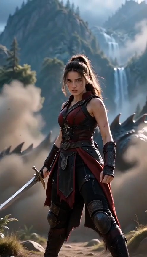 Fantasy Warrior vs Dragons Video