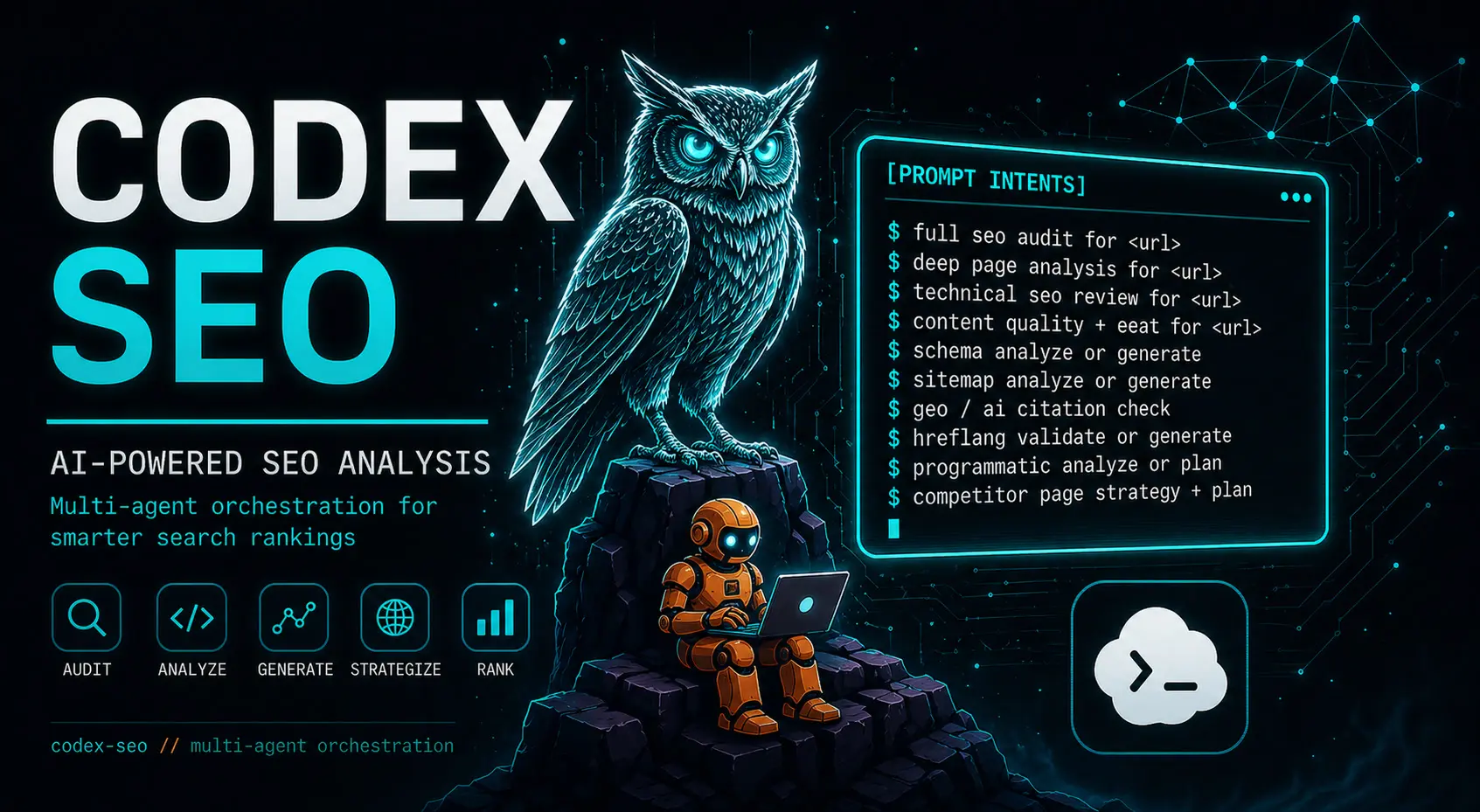 Codex SEO: SEO audit skill suite for Codex