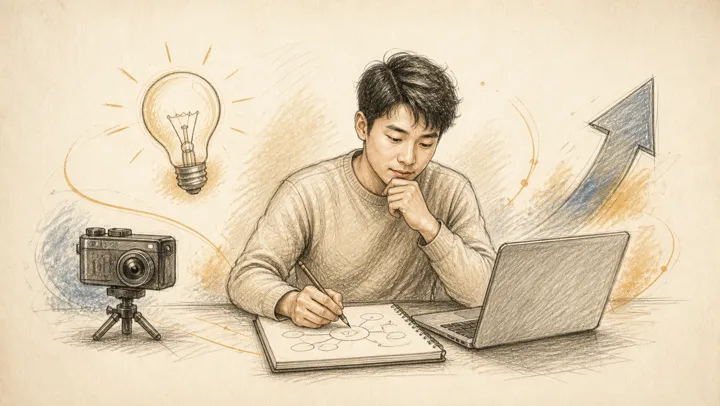 暖米黄素描白板风预览