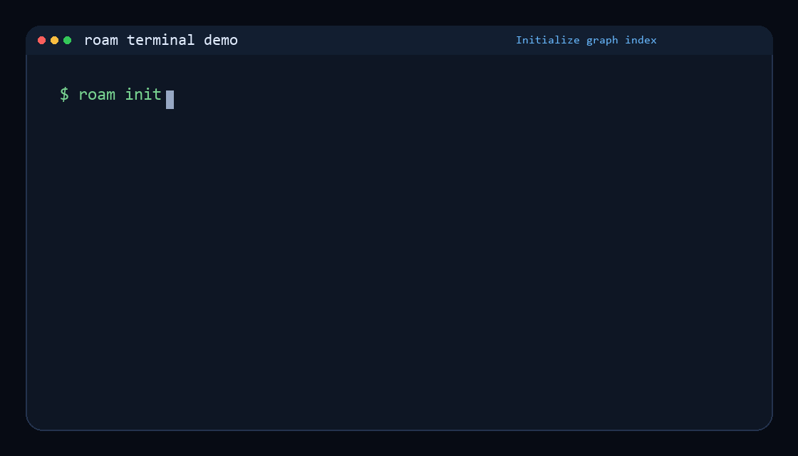 roam terminal demo