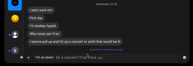 Cotabby autocomplete demo