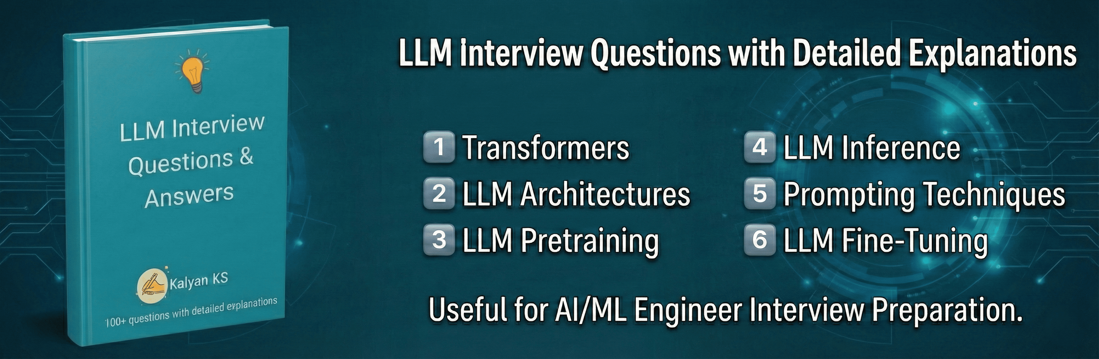 LLM Interview Questions and Answers Book by Kalyan KS