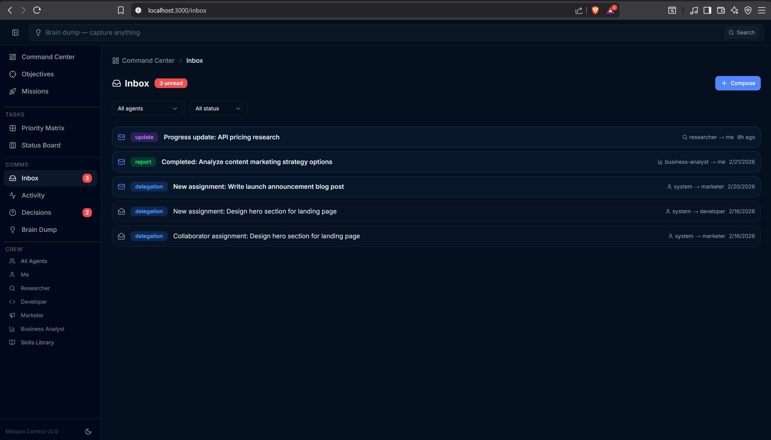 Agent Inbox
