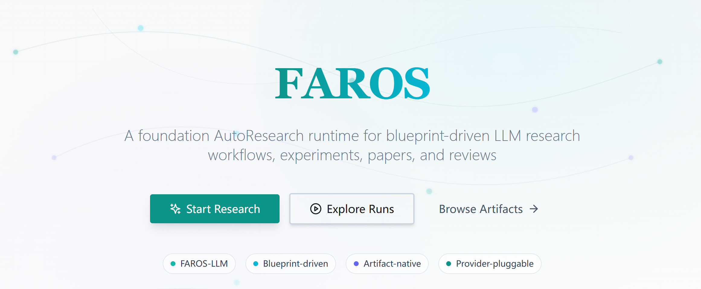 FAROS - Foundation AutoResearch Operating System