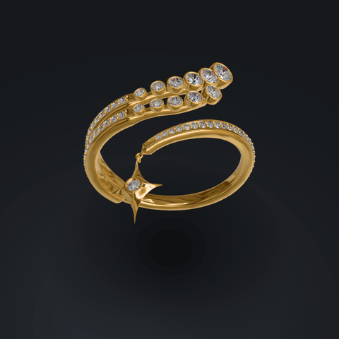 A ring, then a pair of earrings, then rose gold, then rising-star climbers