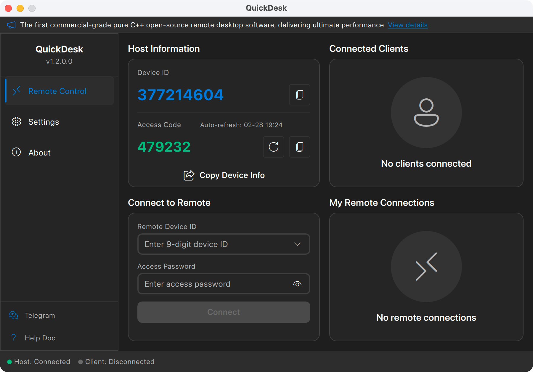 Main Interface