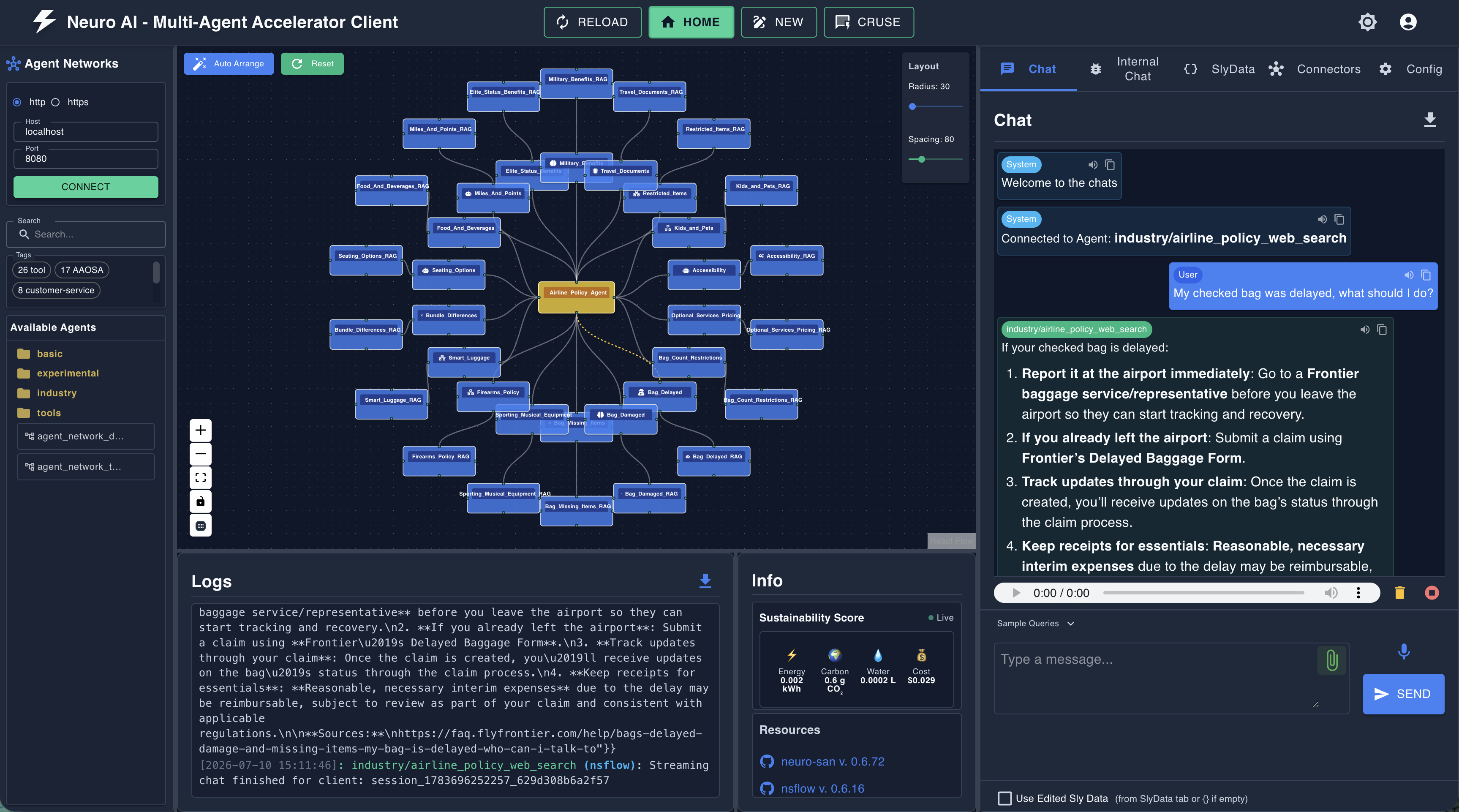 NSFlow UI Snapshot