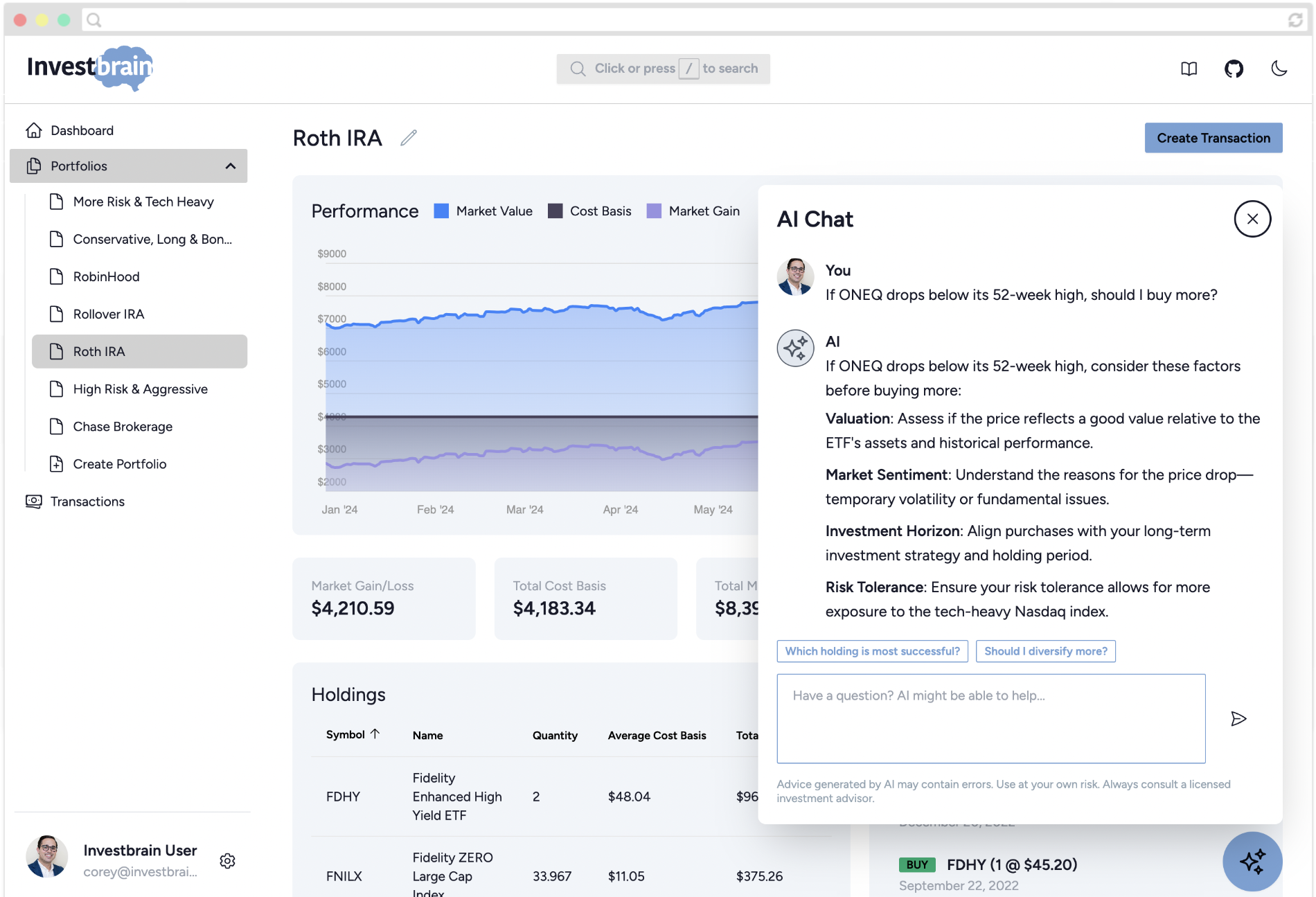 Investbrain Screenshot