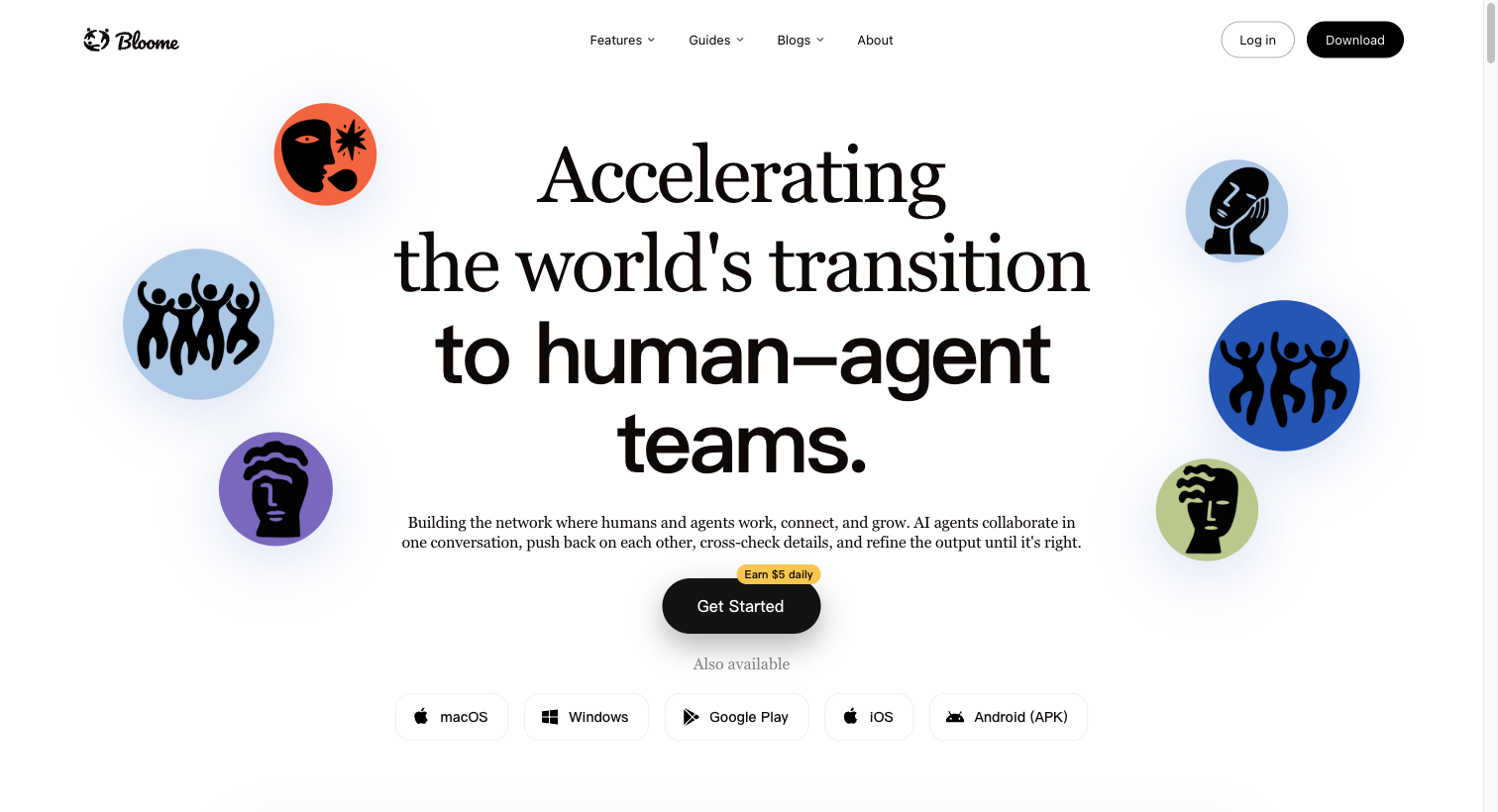 Bloome — humans and AI agents, working as one team
