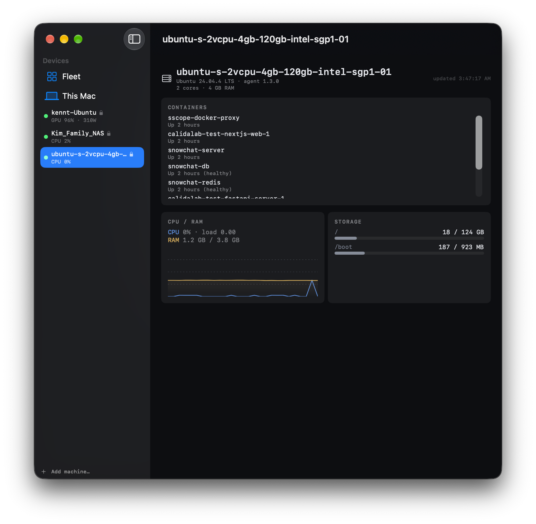 A cloud server without a GPU, reached over Tailscale