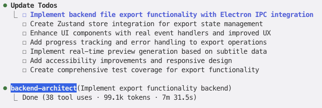 Backend Implementation