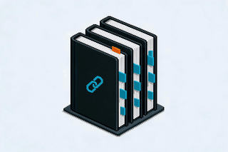 Reference catalogs connected by a chain link