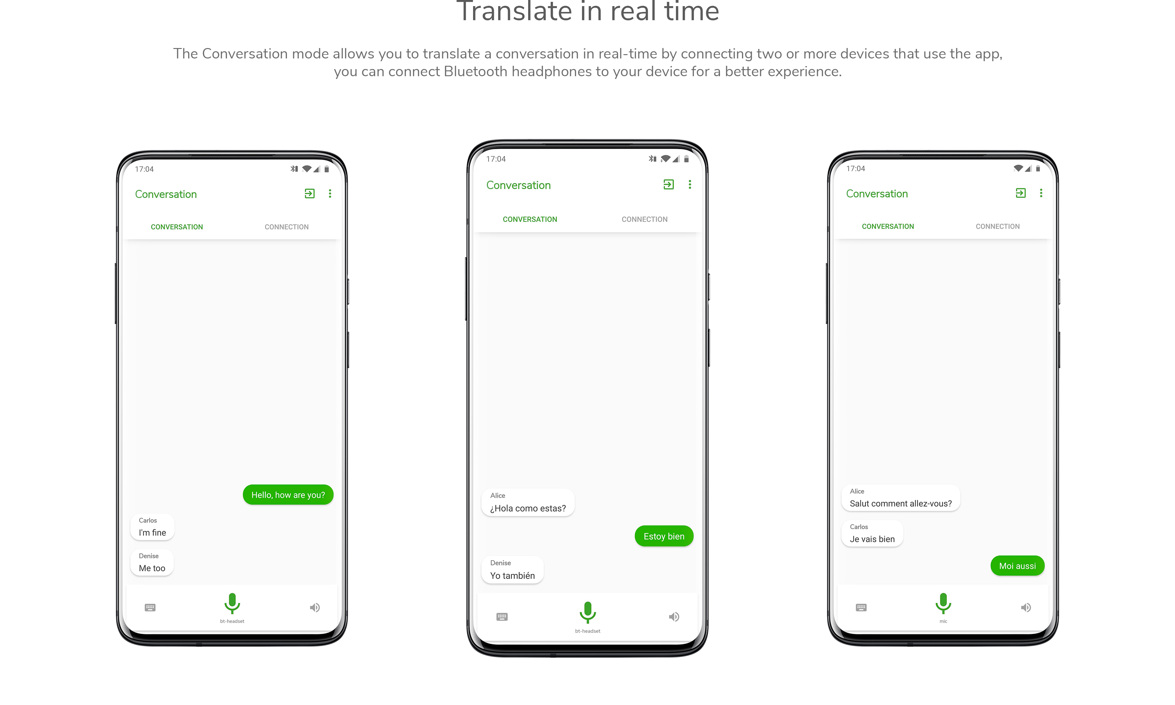 Conversation mode