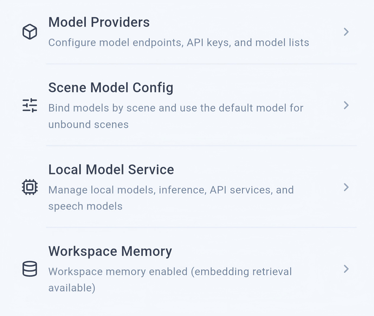 Configure AI capabilities