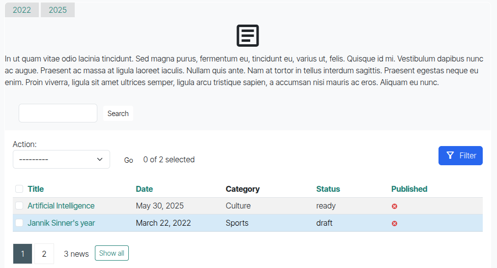 Changelist Includes Screenshot