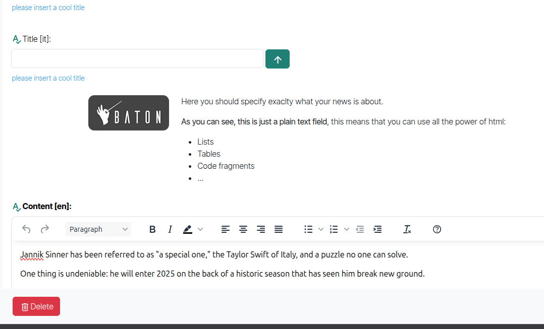 Form Includes Screenshot