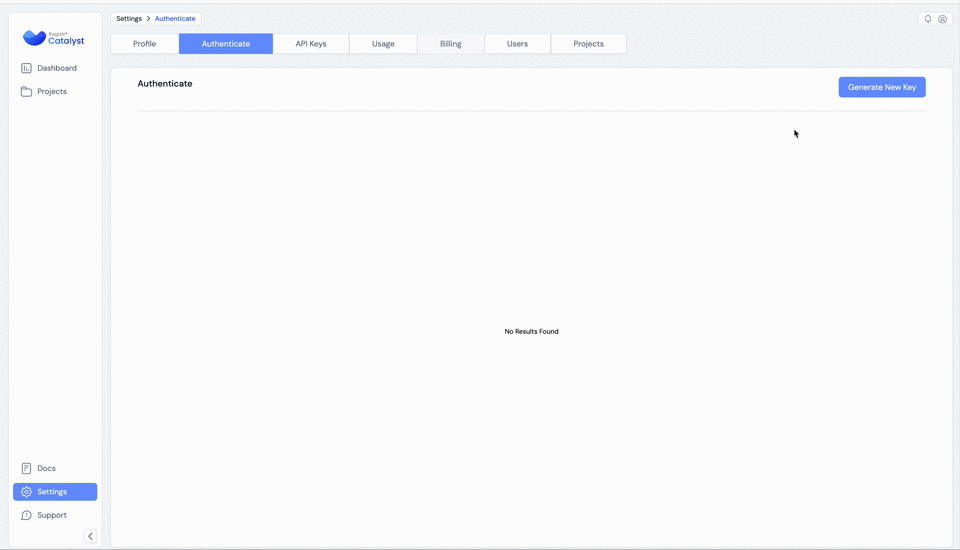 How to generate authentication keys